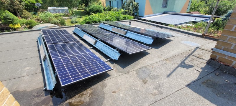Solární fotovoltaický ohřev vody 2,73 kWp Česká Třebová